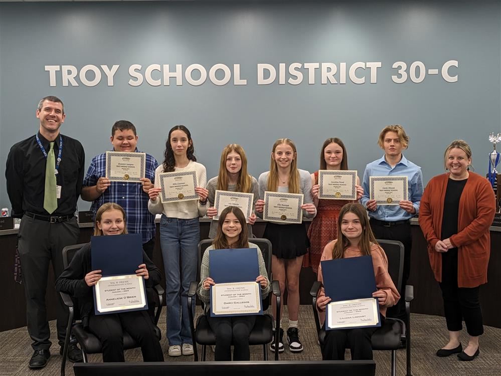 Picture of Troy 30-C January Students of the Month